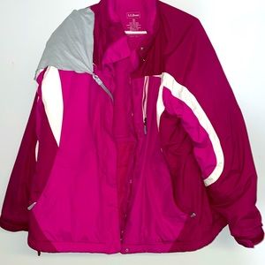 LL Bean ski Parka Snow Coat NIce Winter Jacket Womans 3X With HOOD